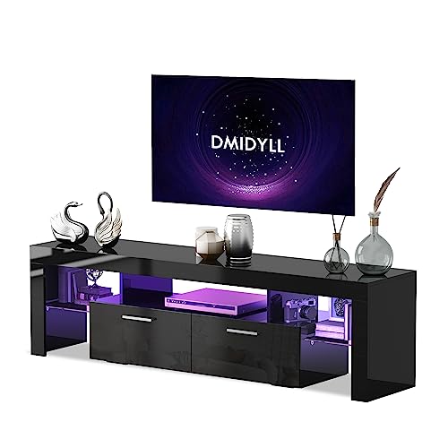 DMIDYLL LED TV Console with Storage Cabinets