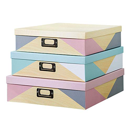 SLPR Decorative Cardboard Storage Boxes Set