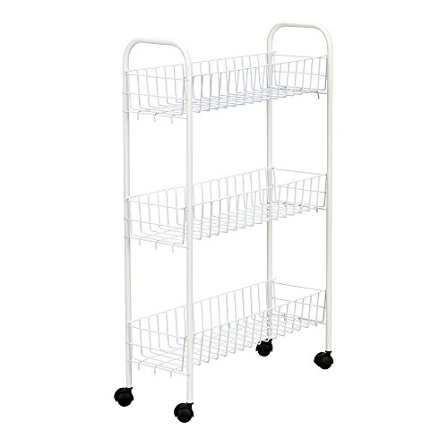 Slim Line 3-Tier Metal Storage Cart