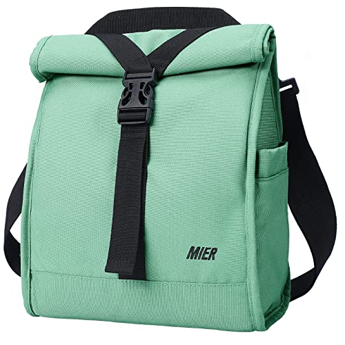 MIER Insulated Lunch Bag Roll Top Lunch Box