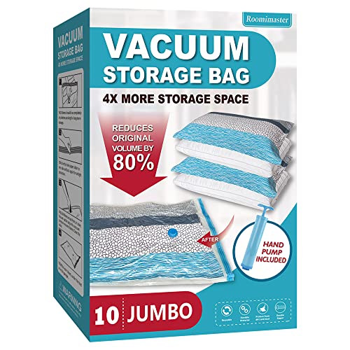 10 Jumbo Vacuum Storage Bags with Pump