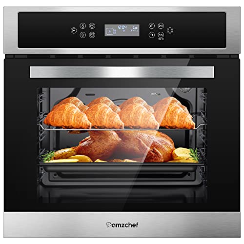 AMZCHEF Single Wall Oven with 11 Functions