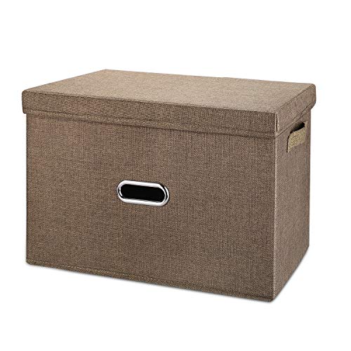 Linen Fabric Collapsible Storage Bins