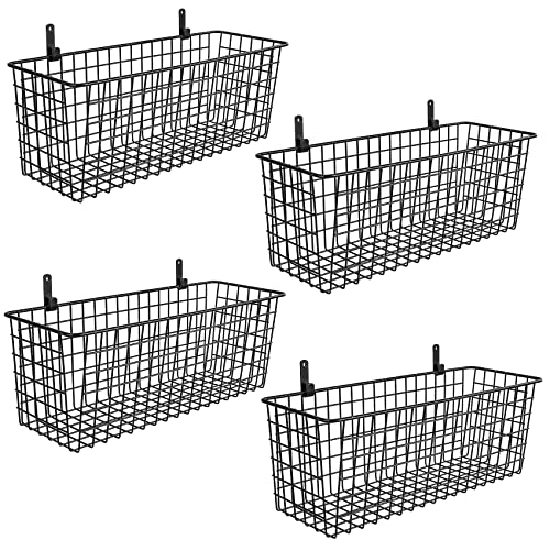 4 Extra Large Wall-Mounted Baskets for Storage