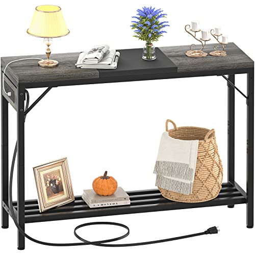 Narrow Console Table with Power Strips