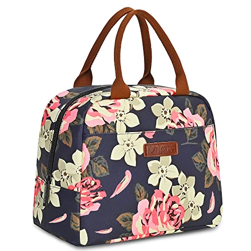  VLM Lunch Bags for Women,Leakproof Insulated Floral