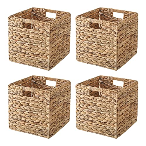 VK Living Water Hyacinth Storage Baskets 4 Pack