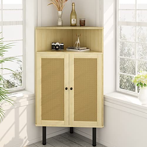 AWQM Corner Cabinet with Doors - Stylish and Practical Storage Solution