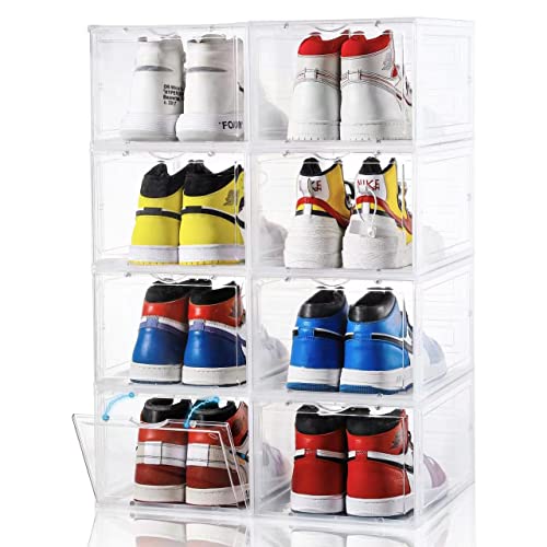 Clear Stackable Shoe Box Set