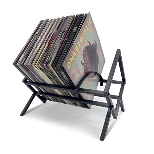 Record Storage Rack - Vinyl Album Holder Display Stand