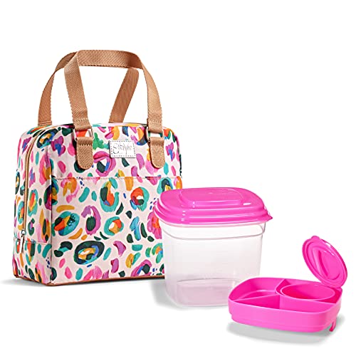 Fit Fresh Women's Westport Insulated Lunch Bag with Matching Reusable Container