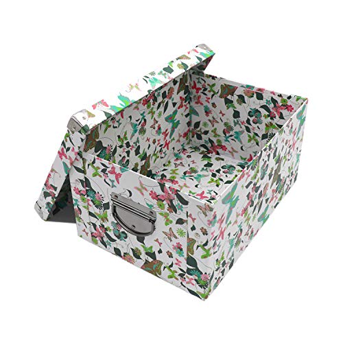 Decorative Memory Box with Lid & Metal Reinforced Corners
