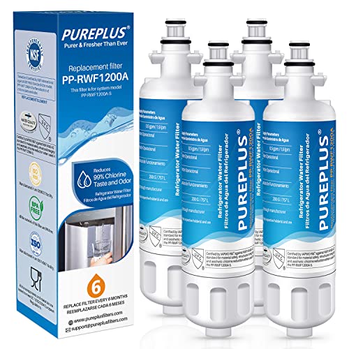 PUREPLUS 9690 Refrigerator Water Filter, 4Pack