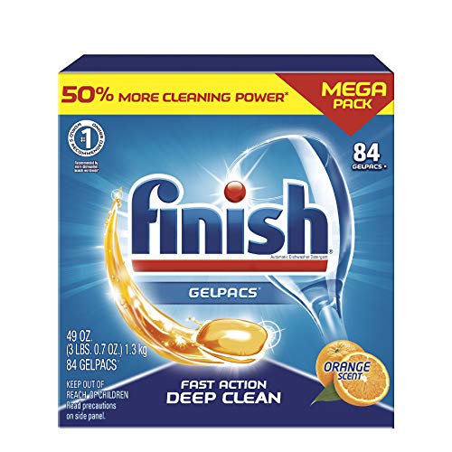 Finish All in 1 Gelpacs Orange Dishwasher Detergent Tablets