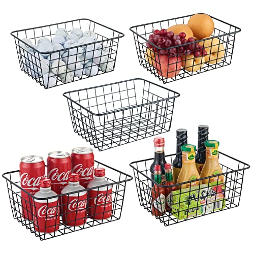 Wire Storage Baskets for Pantry Organization