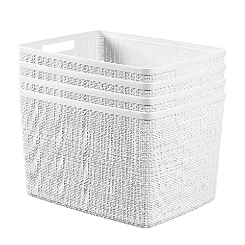 Curver Decorative Plastic Storage Baskets