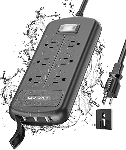 EIGSO Waterproof Surge Protector with USB Ports and Outlets