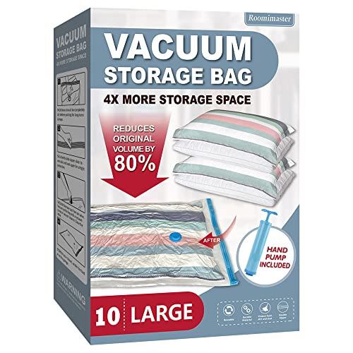 10 Large Vacuum Storage Bags with Pump