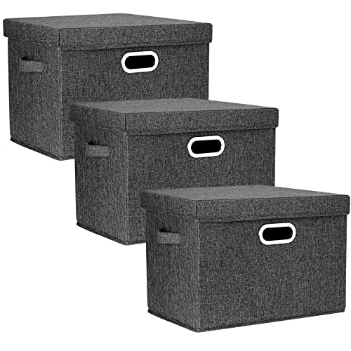 TYEERS Large Collapsible Storage Bins with Lids