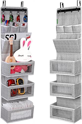 VICTORICH Over the Door Organizer, Large Hanging Storage with Clear Windows