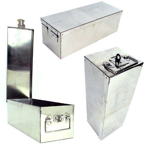 Stalwart Metal Storage Lock Box Safe