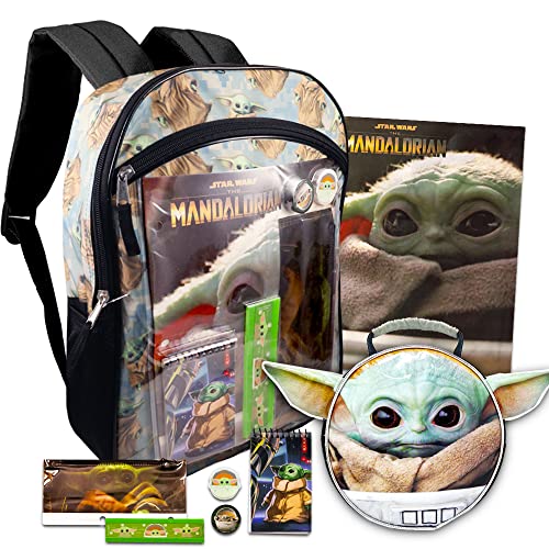 Baby Yoda Backpack For Boys 8-12 Set - Mandalorian