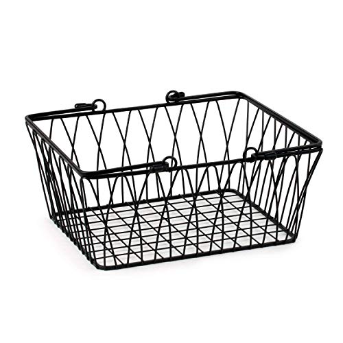 Farmhouse-style Wire Basket for Pantry and Craft Room Organization