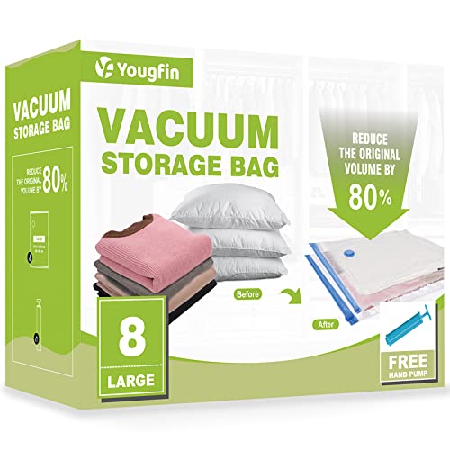 Vacuum Storage Bags - Large Space Saver Bags for Clothes and More