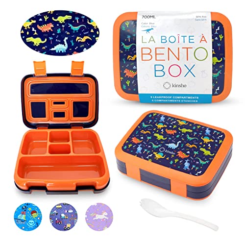 Dinosaur Bento Lunch Box for Boys Toddlers