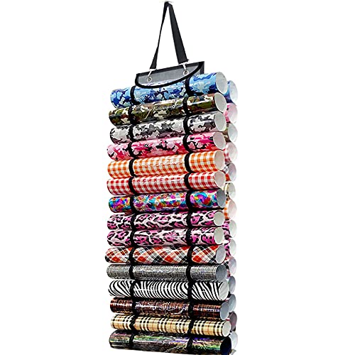 Vinyl Roll Holder with 30 Compartments | Storage Rack for Crafters