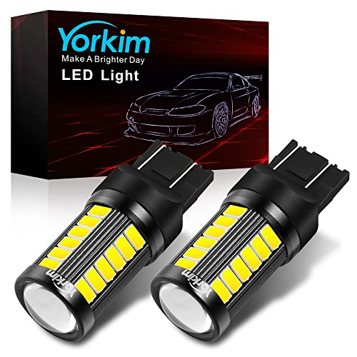Yorkim 7440 Led Bulbs - Bright White Lights for reverse/backup/brake light