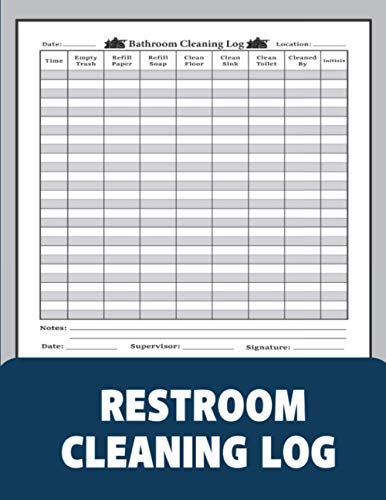 Restroom Cleaning Log Book