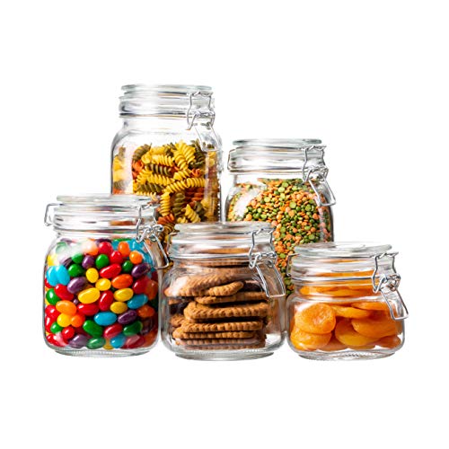 EatNeat Glass Kitchen Canisters - Airtight Food Storage Containers