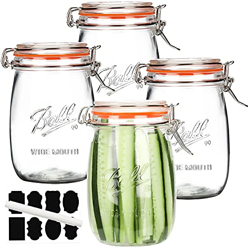 Wide Mouth Glass Jars with Airtight Lid