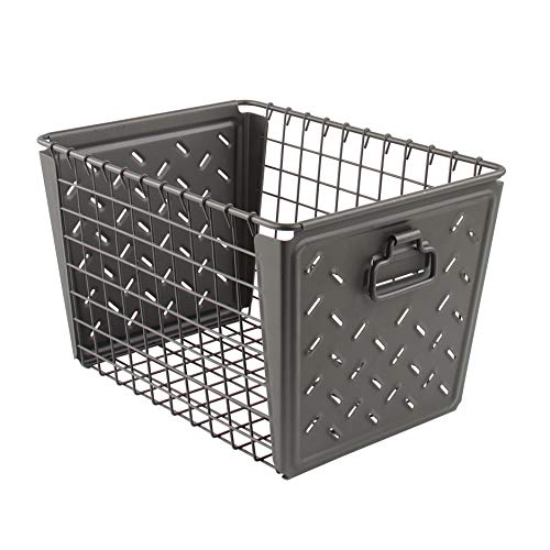 Spectrum Diversified Macklin Wire Basket for Closet & Cubby Storage