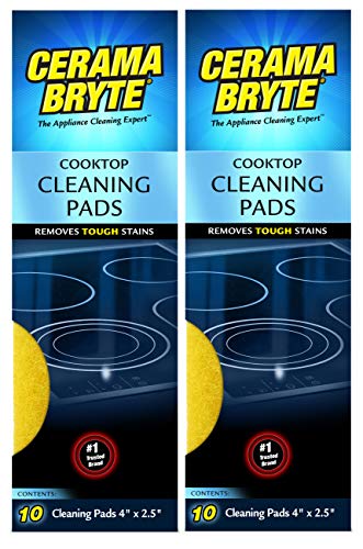 (2 Pack) Cerama Bryte Cooktop Cleaning Pads