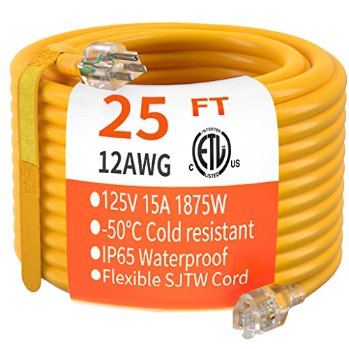 25 ft Heavy Duty Outdoor Extension Cord
