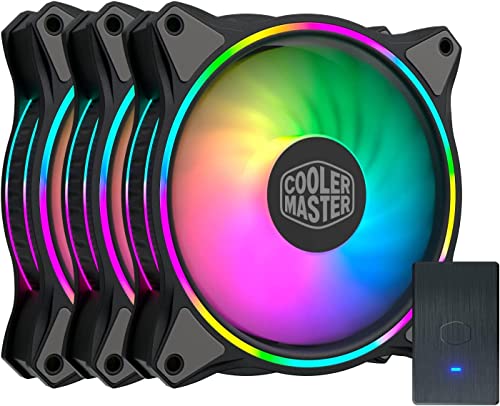 CoolerMaster MasterFan MF120 Halo Triple RGB 120mm Fans