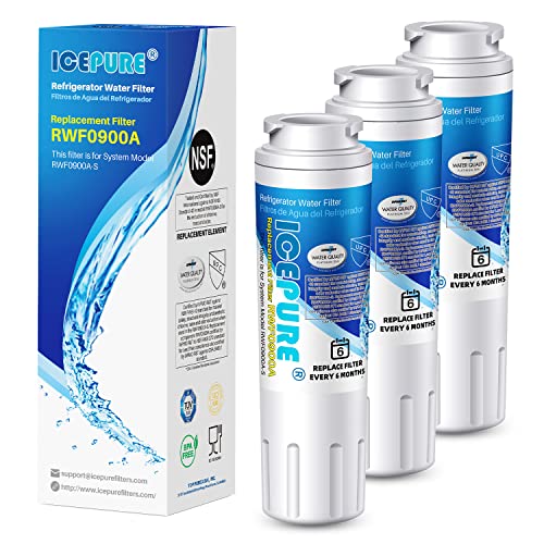 ICEPURE UKF8001 Refrigerator Water Filter 4, Pack of 3