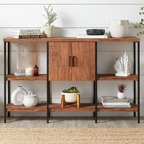 Best Choice Products 3 Tier Large Console Table - Brown