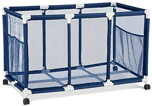 Blue Pool Toy Storage Cart Bin