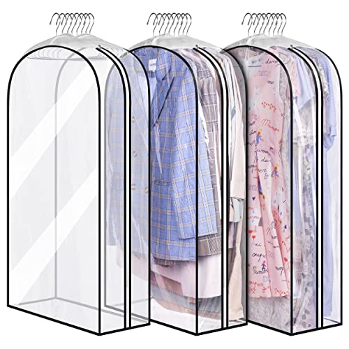 MISSLO Hanging Clothes Storage Bags - 3 Pack