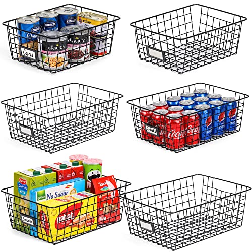 6-Pack Extra Large Wire Storage Baskets