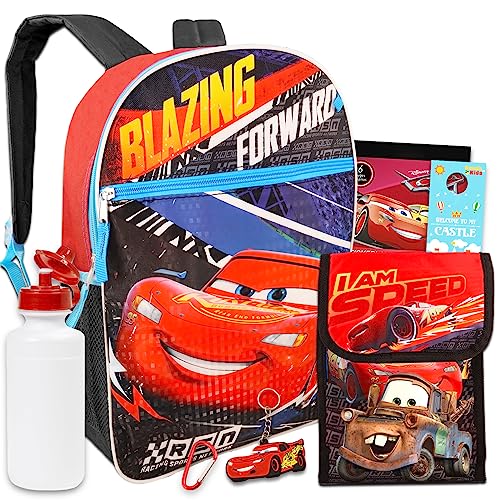 lightning mcqueen backpack and lunchbox