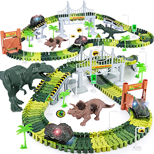 Dinosaur World Road Race Track Playset