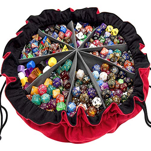 SIQUK Large Dice Bag with Pockets