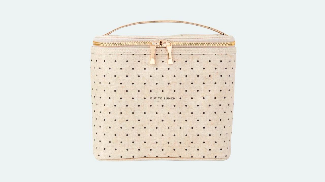 Kate Spade New York Cute Lunch Bag for Women, Large Capacity Lunch Tote,  Adult Lunch Box with Silver Thermal Insulated Interior Lining and Storage