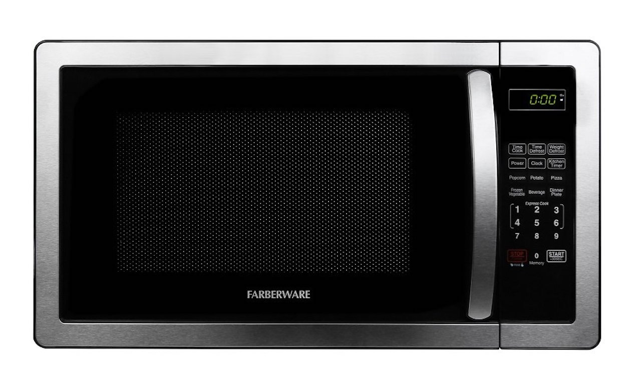 Farberware Countertop Microwave 700 Watts, 0.7 Cu. Ft. - Microwave Oven  With LED Lighting and Child Lock - Perfect for Apartments and Dorms - Easy