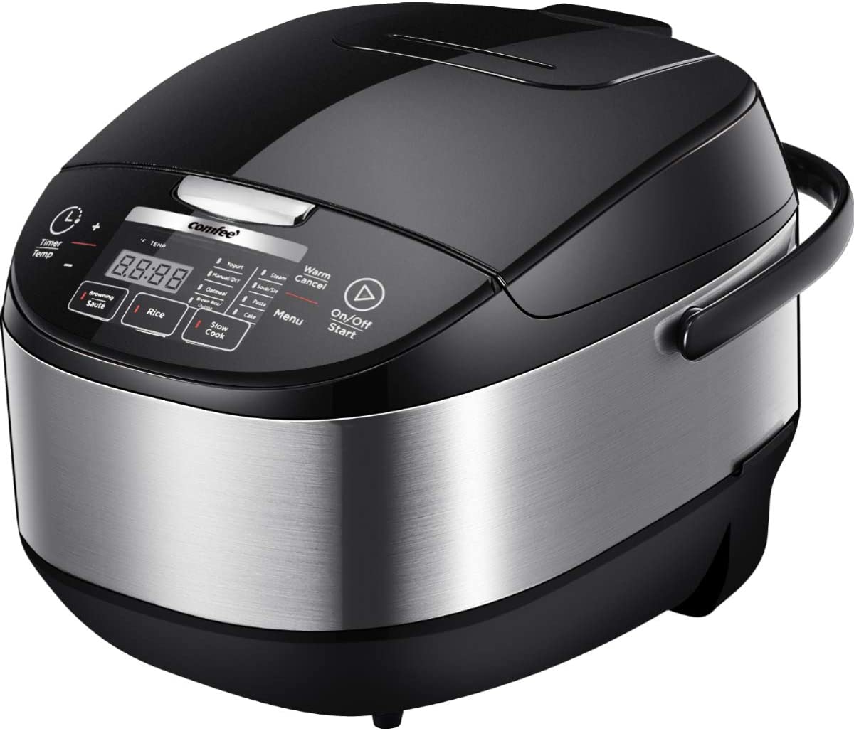 Banu Low Carb Multi-functional LED One-Touch Cooking Rice Cooker Black 1.5 Liter