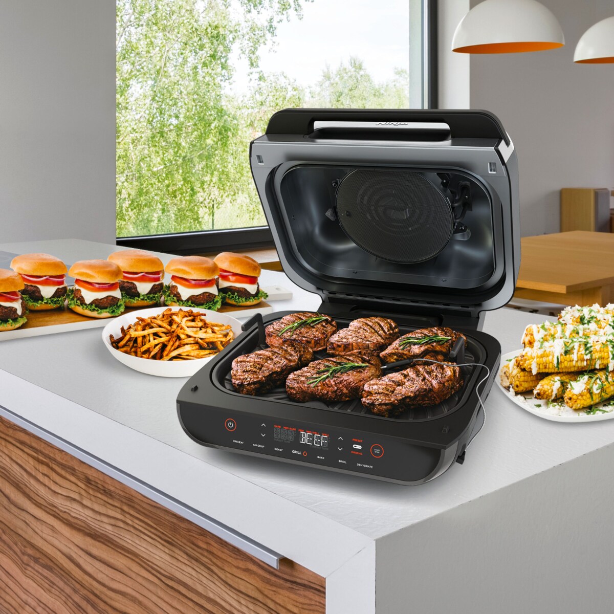 9 Amazing Ninja Foodi 5-In-1 Indoor Grill With Air Fry, Roast, Bake &  Dehydrate for 2023